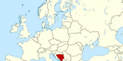 Bosnia and herzegovina-нд дэлхийн газрын зураг