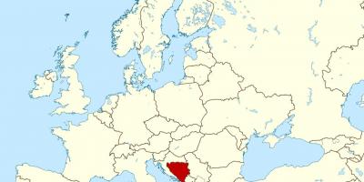 Bosnia and herzegovina-нд дэлхийн газрын зураг